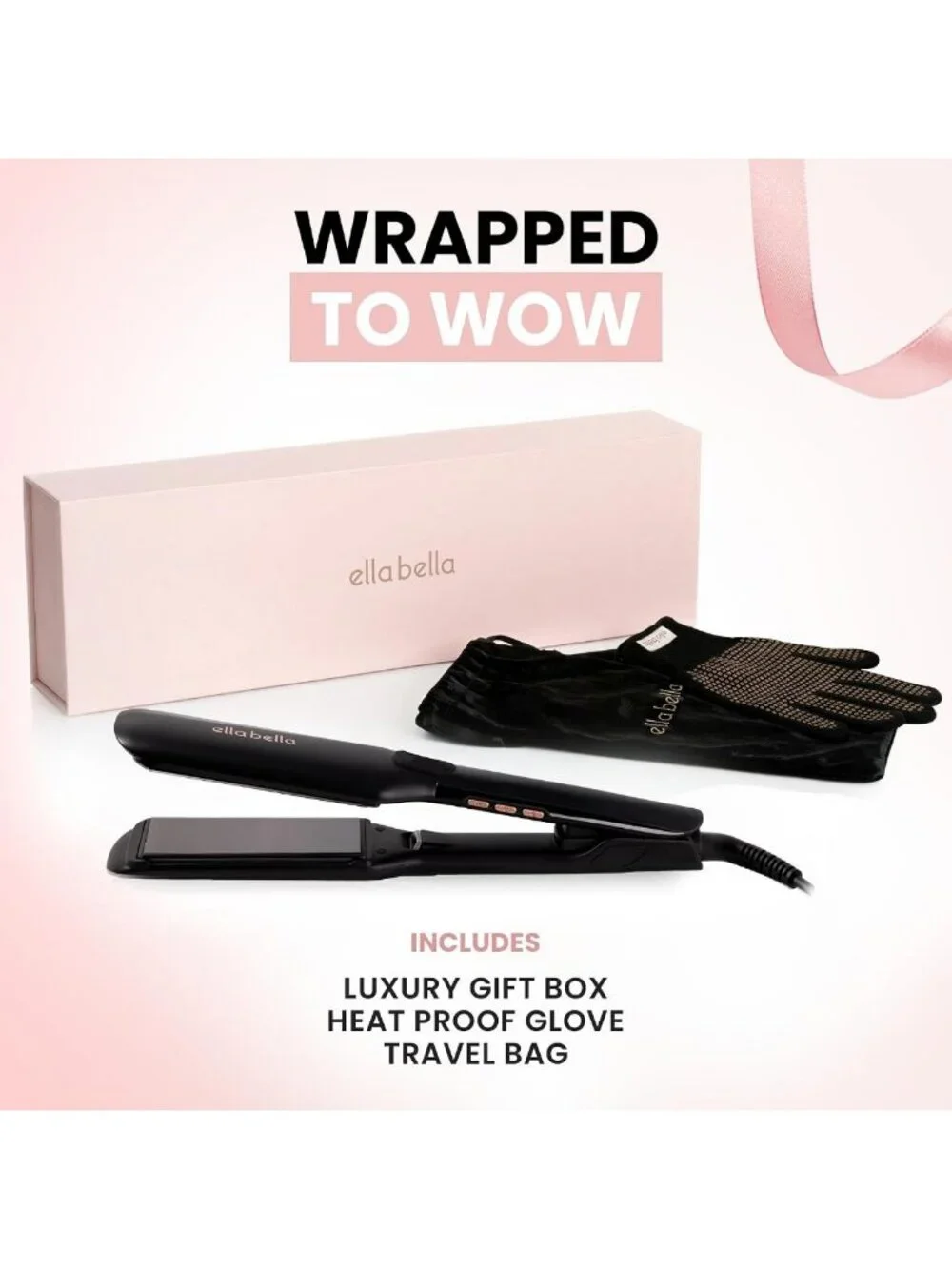 Large Titanium Flat Iron Hair Straightener with Infrared Technology for Smooth